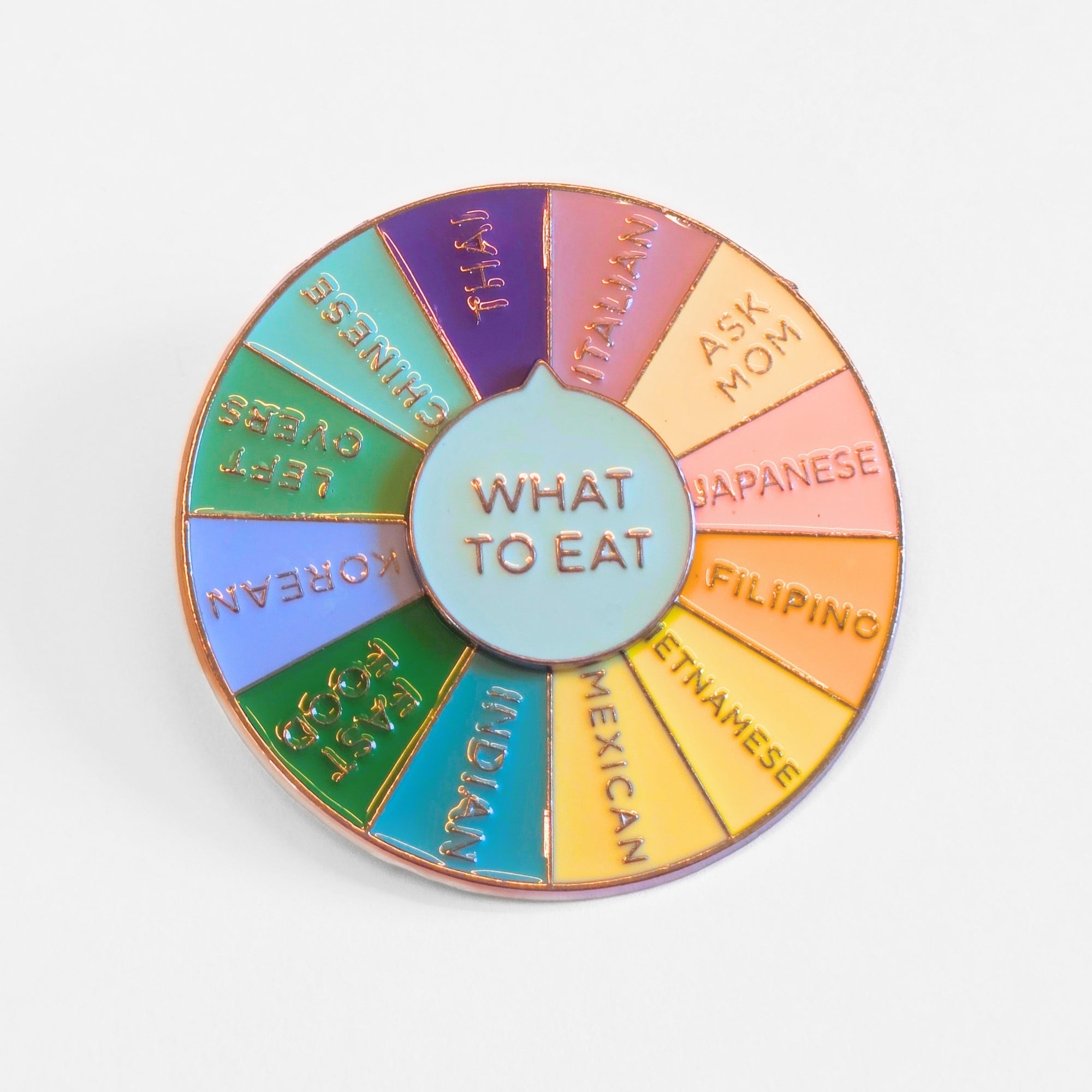 What To Eat (Decision-Making Wheel) | Collectible Pin - NovaSmartLinks