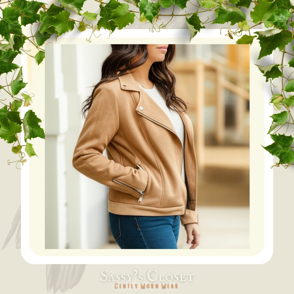 Women's Faux Suede Jacket - NovaSmartLinks
