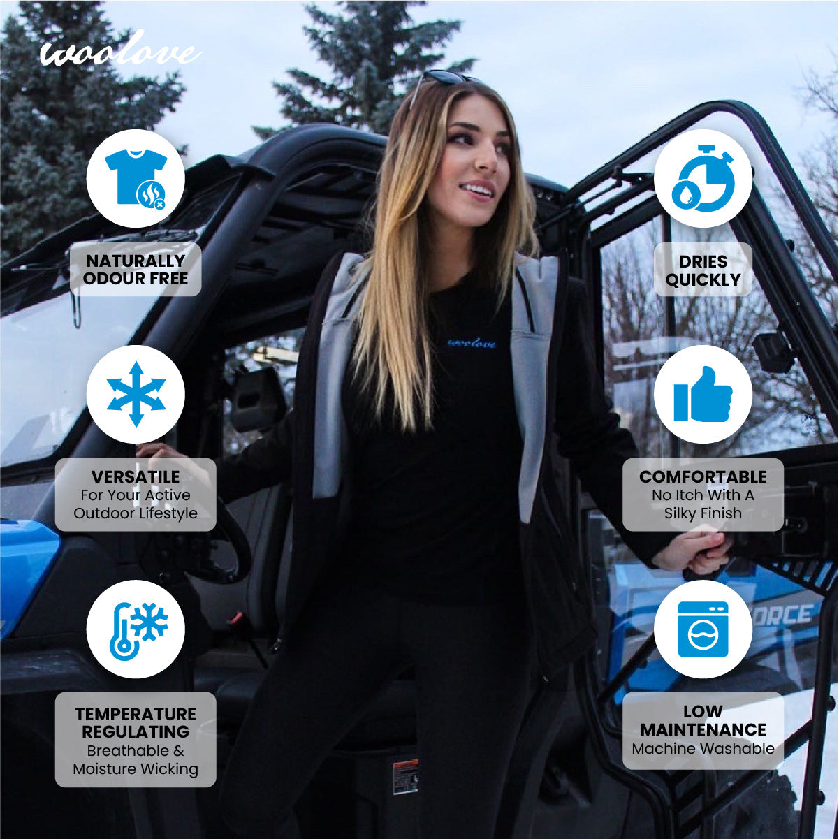 Women's 100% Merino Wool Long Underwear Base Layer Leggings 190 GSM - Midweight - NovaSmartLinks