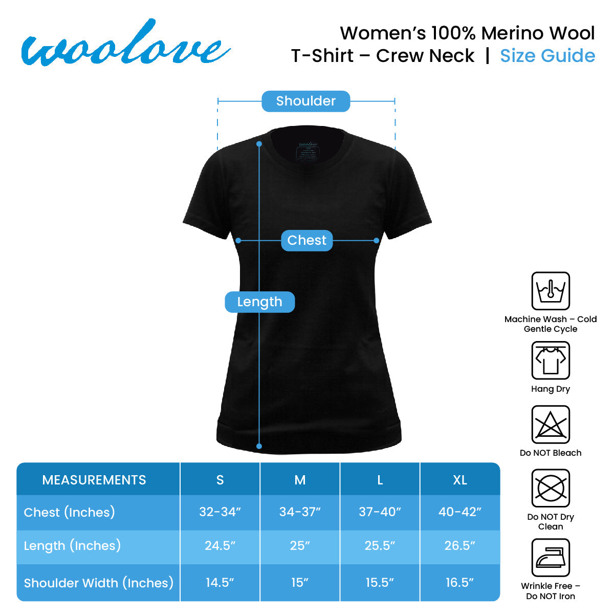 Women's 100% Merino Wool Short Sleeve T-Shirt 180 GSM - Lightweight - NovaSmartLinks