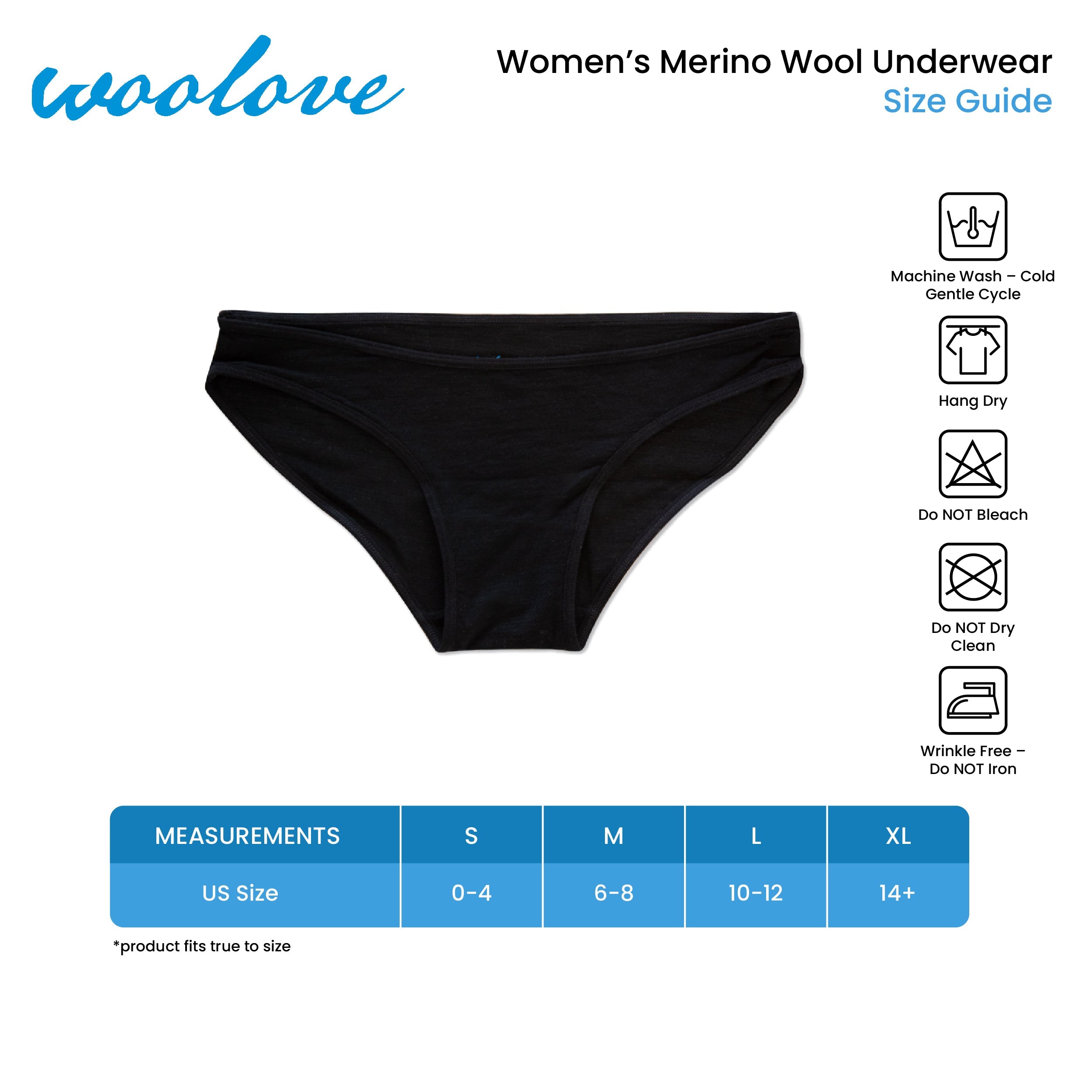 Women's Odour Blocking Merino Wool Bikini Brief Underwear - NovaSmartLinks