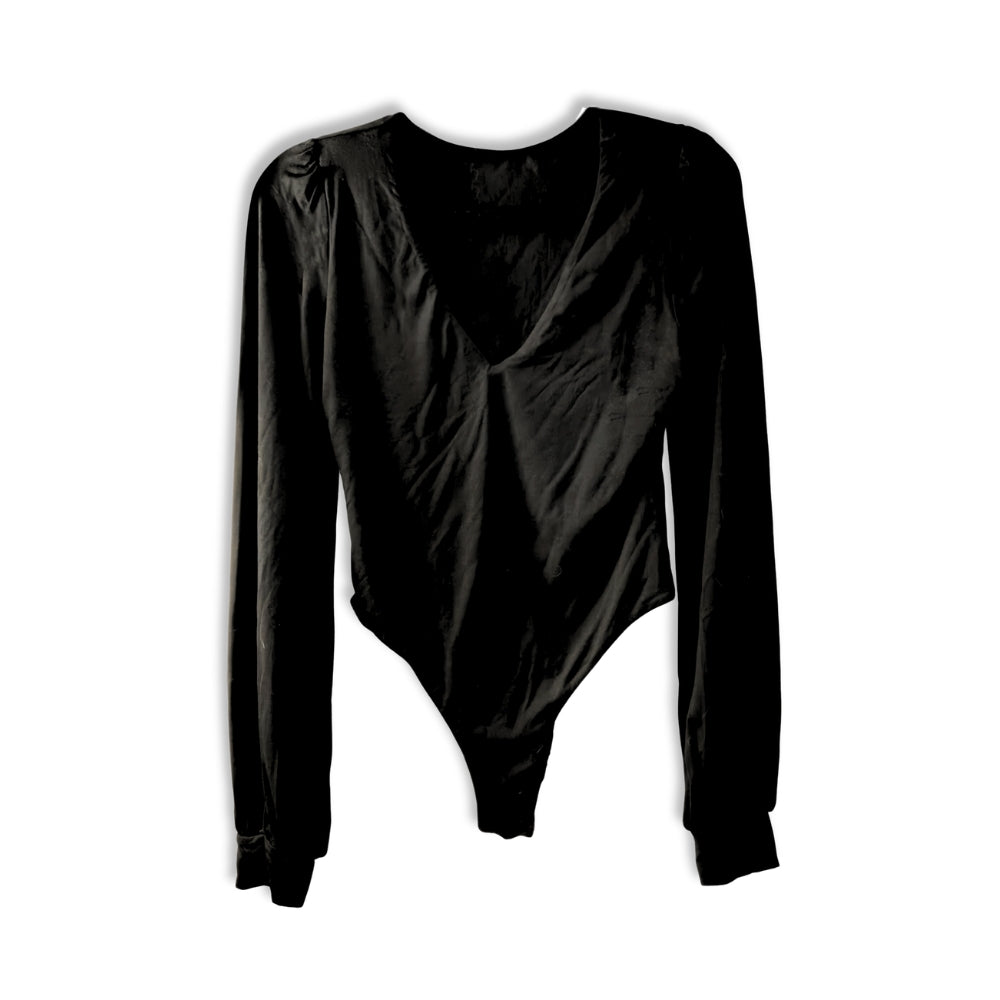 Women's V Neck Bodysuit [M] - NovaSmartLinks