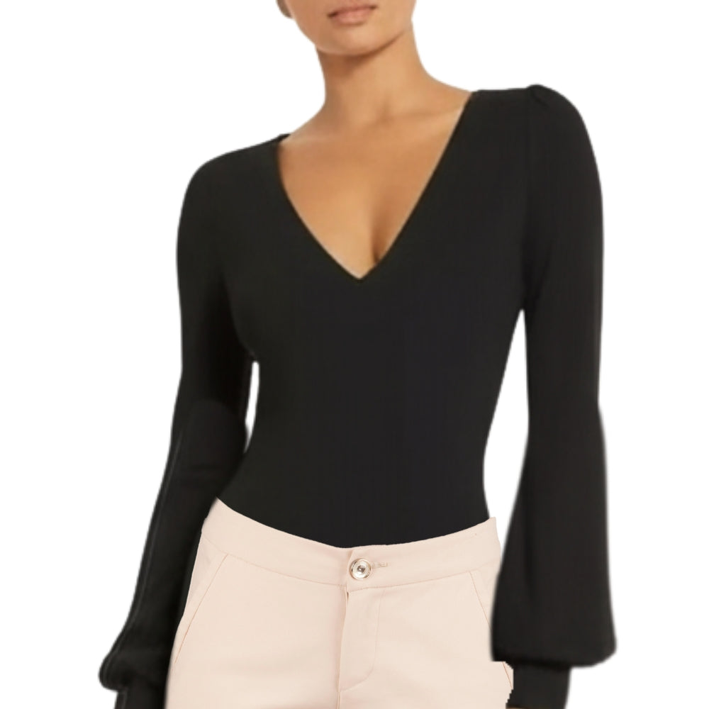 Women's V Neck Bodysuit [M] - NovaSmartLinks