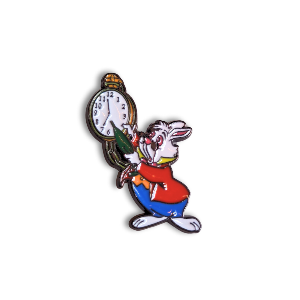 White Rabbit with Pocket Watch (Green) | Collectible Pin - NovaSmartLinks