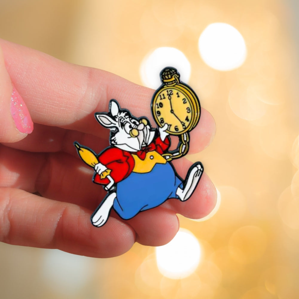 White Rabbit with Pocket Watch (Yellow) | Collectible Pin - NovaSmartLinks