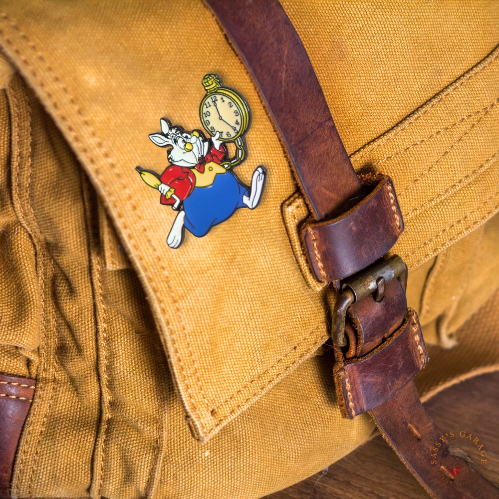 White Rabbit with Pocket Watch (Yellow) | Collectible Pin - NovaSmartLinks