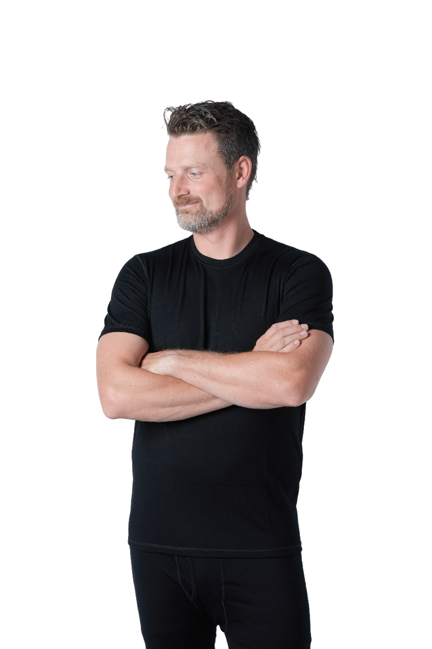 Men's 100% Merino Wool Short Sleeve T-Shirt 180 GSM - Lightweight - NovaSmartLinks