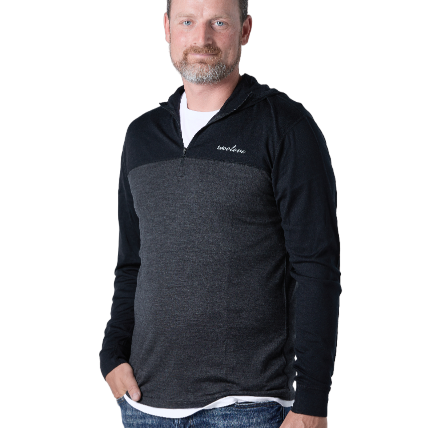 Men's 1/4 Zip Hoodie Pullover - NovaSmartLinks