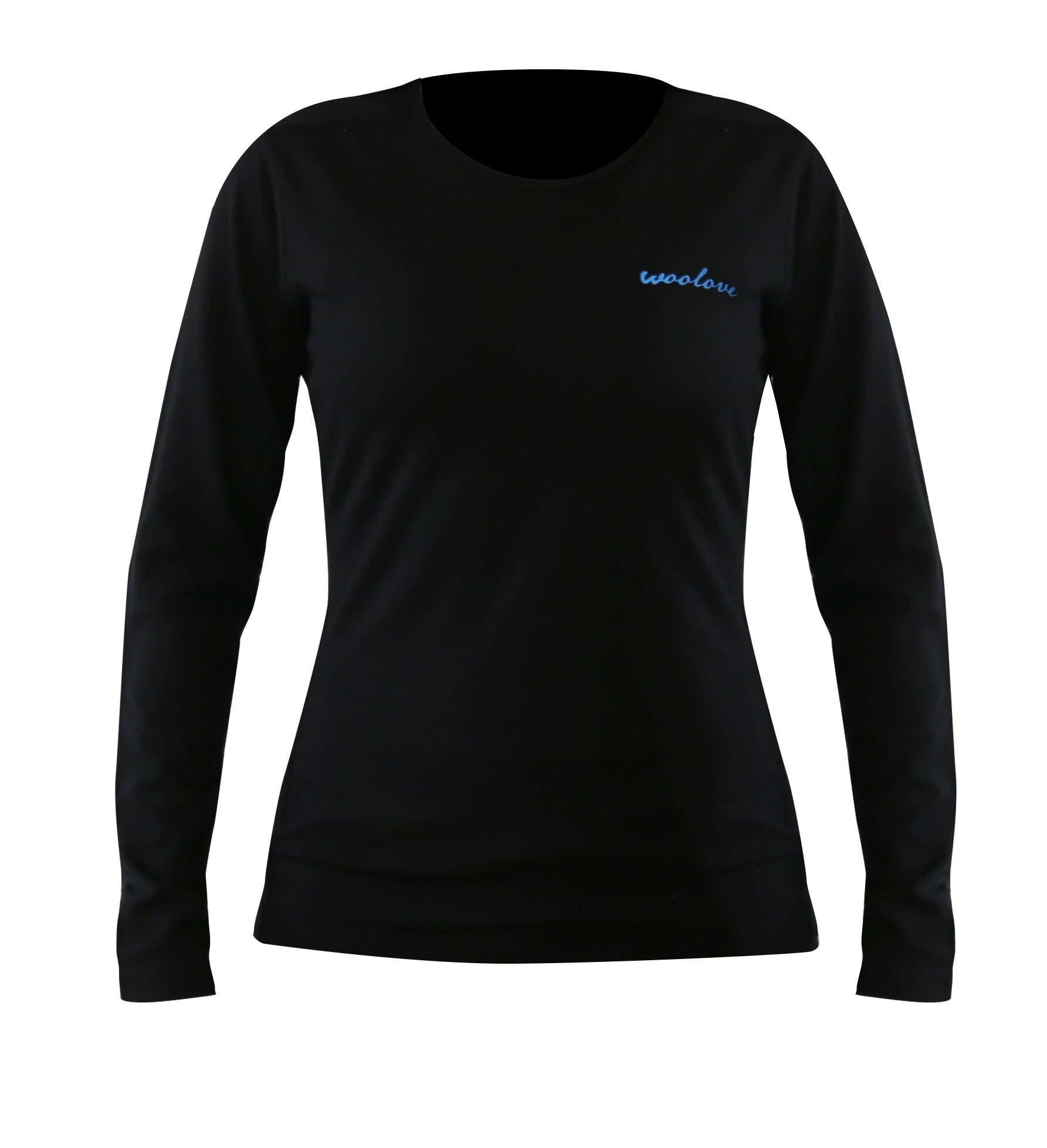 Women's 100% Merino Wool Base Layer Long Sleeve Crew Neck Shirt 190 GSM - NovaSmartLinks