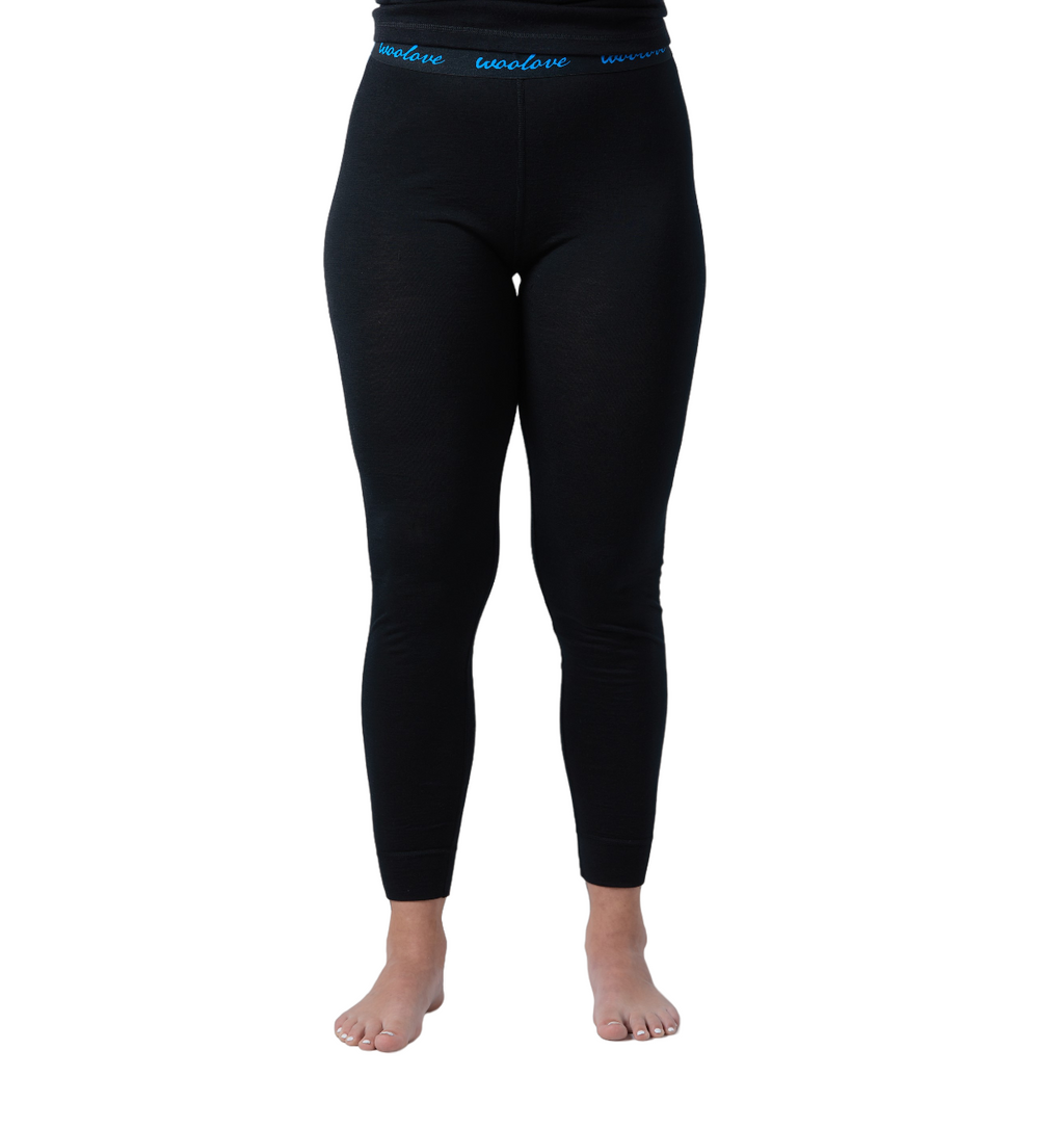 Women's 100% Merino Wool Long Underwear Base Layer Leggings 190 GSM - Midweight - NovaSmartLinks