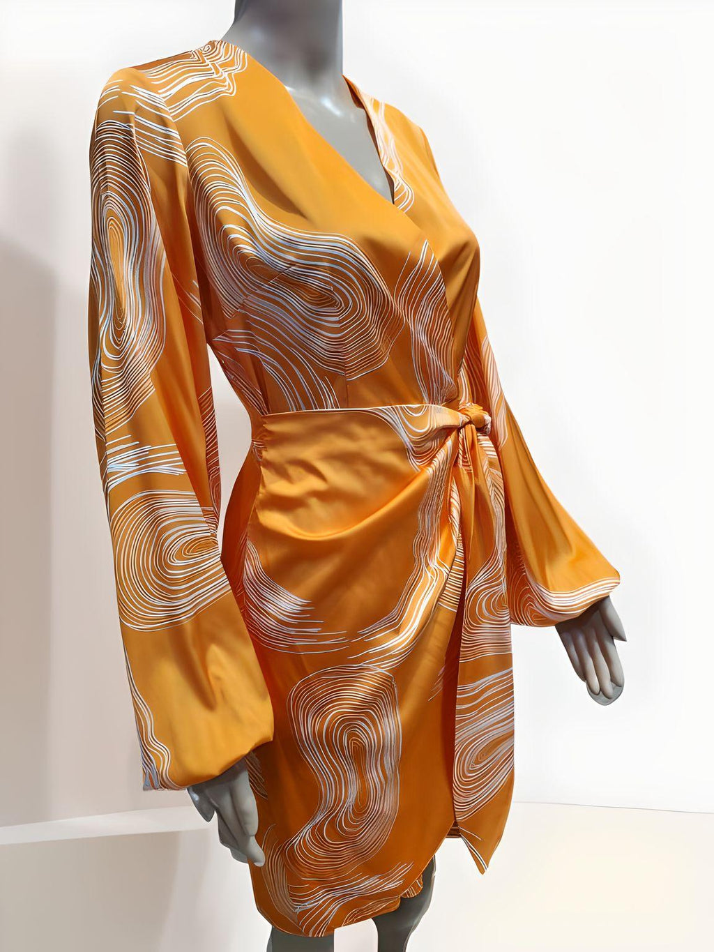 Knee-Length Belt Dress - NovaSmartLinks