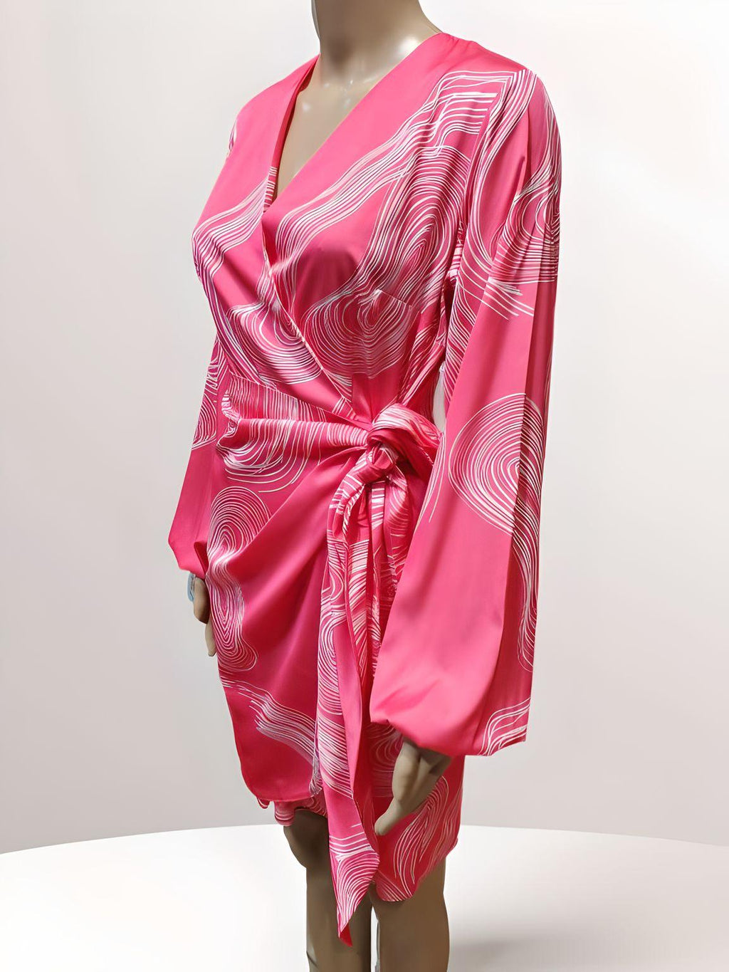 Knee-Length Belt Dress - NovaSmartLinks