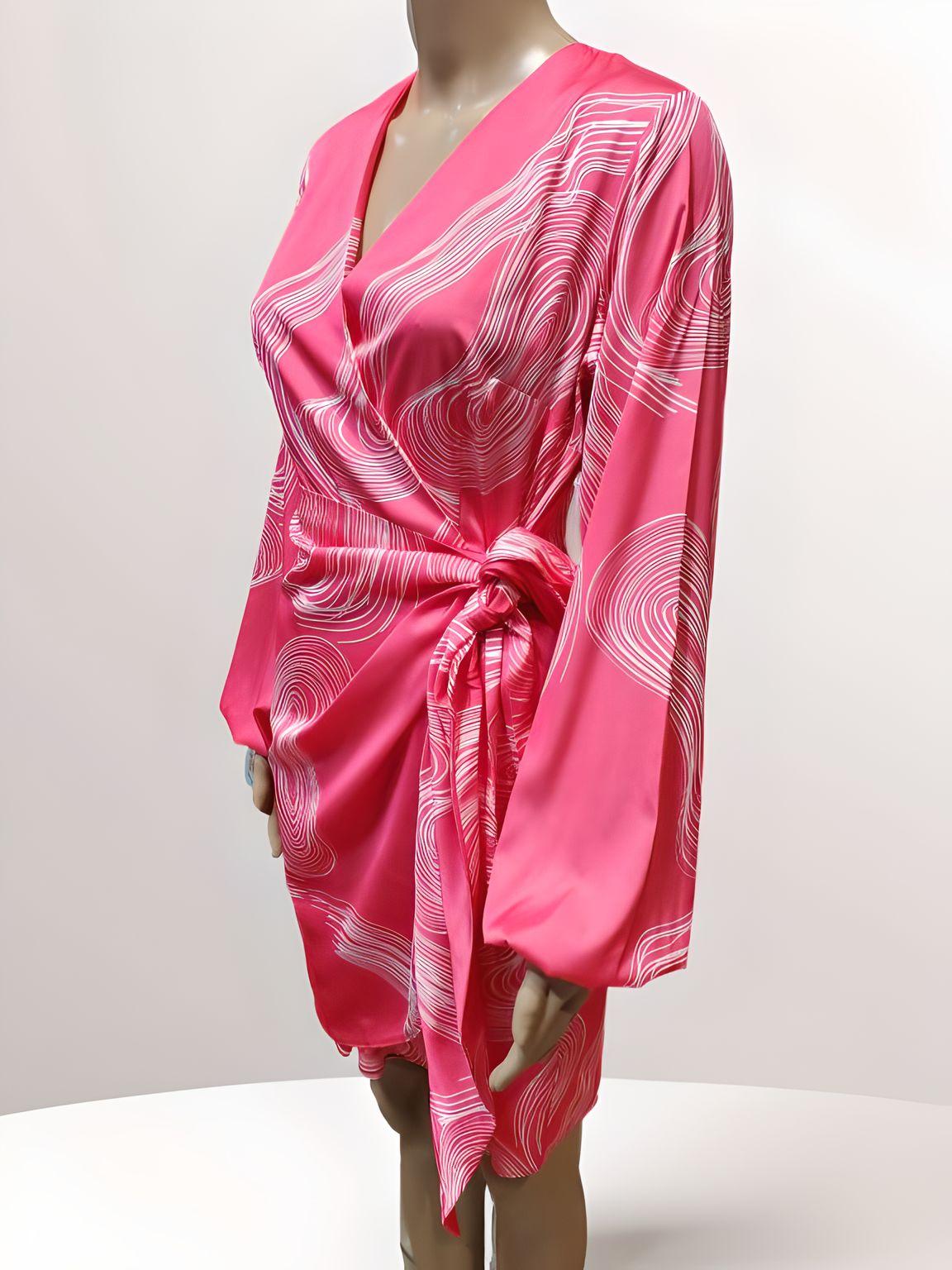 Knee-Length Belt Dress - NovaSmartLinks