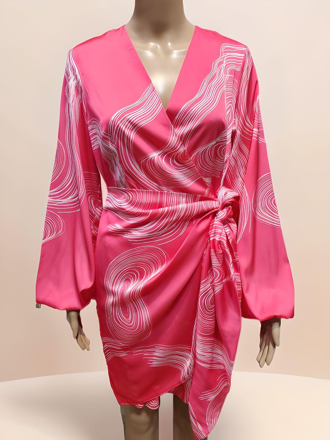 Knee-Length Belt Dress - NovaSmartLinks