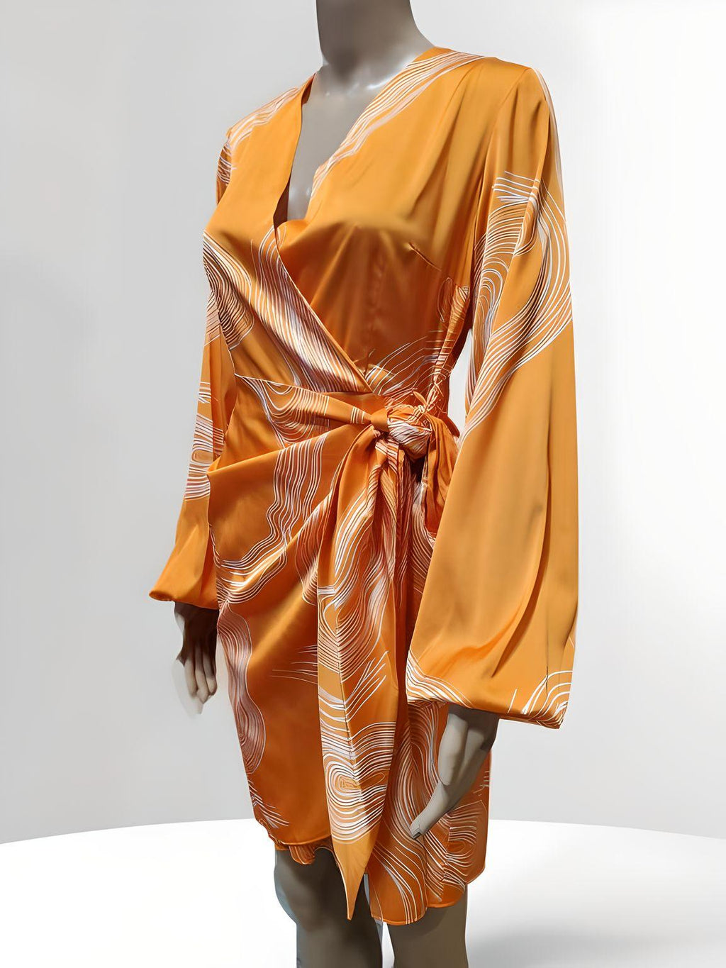 Knee-Length Belt Dress - NovaSmartLinks