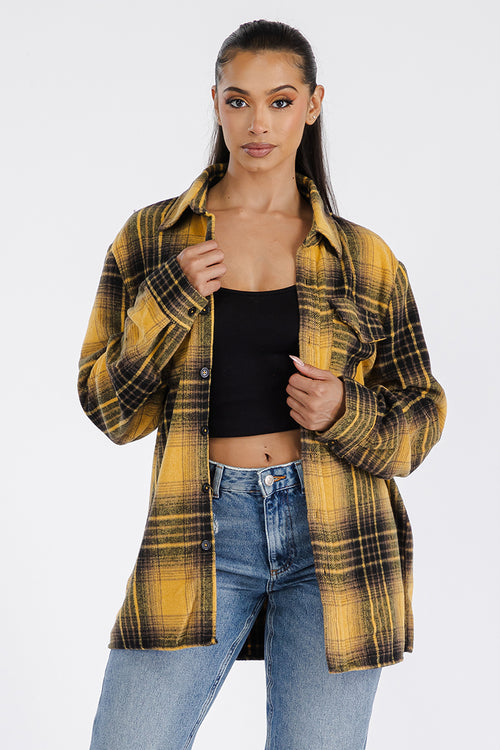 Boyfriend Oversized Soft Flannel Shacket - NovaSmartLinks