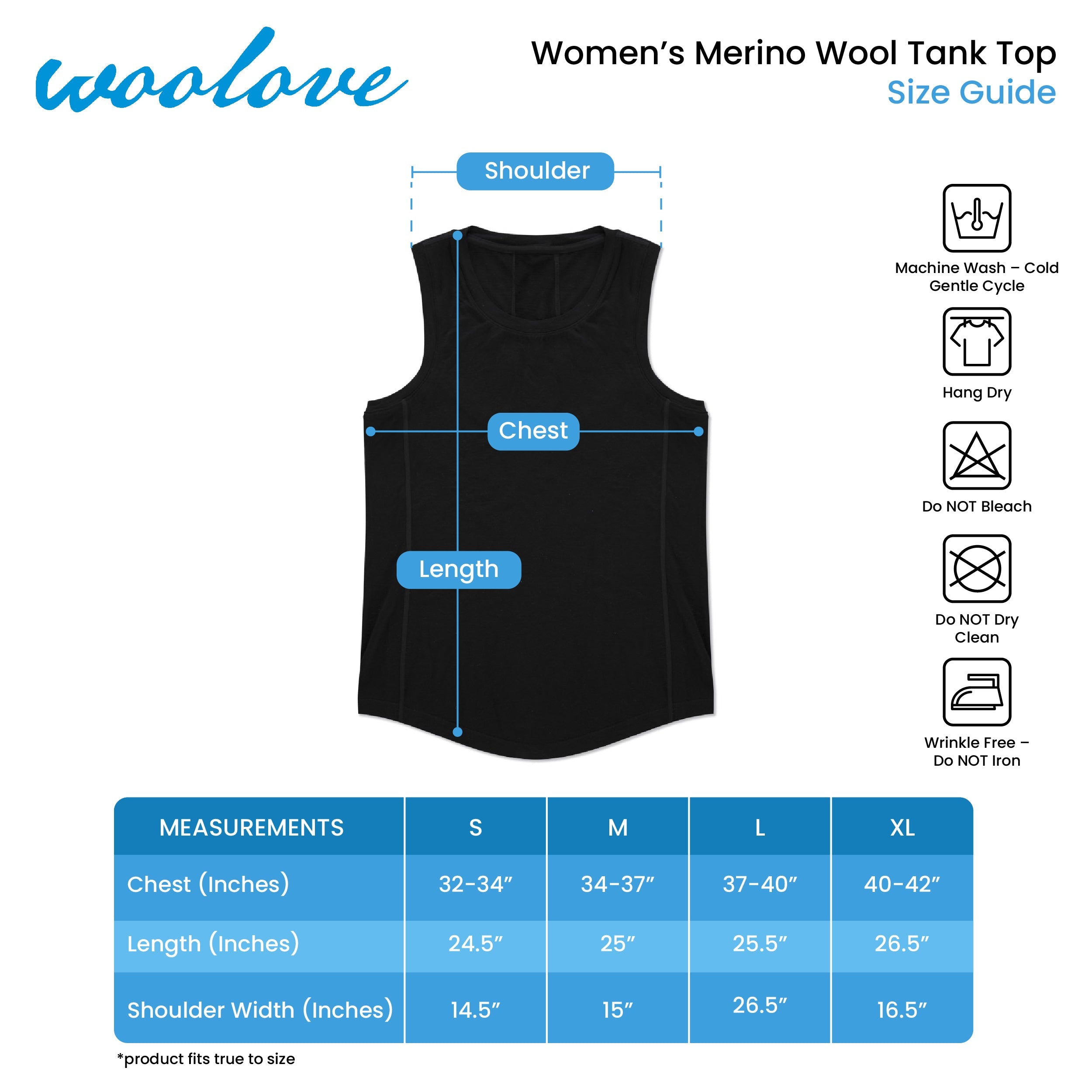 Women's Merino Wool Tank Top with Crew Neck - NovaSmartLinks