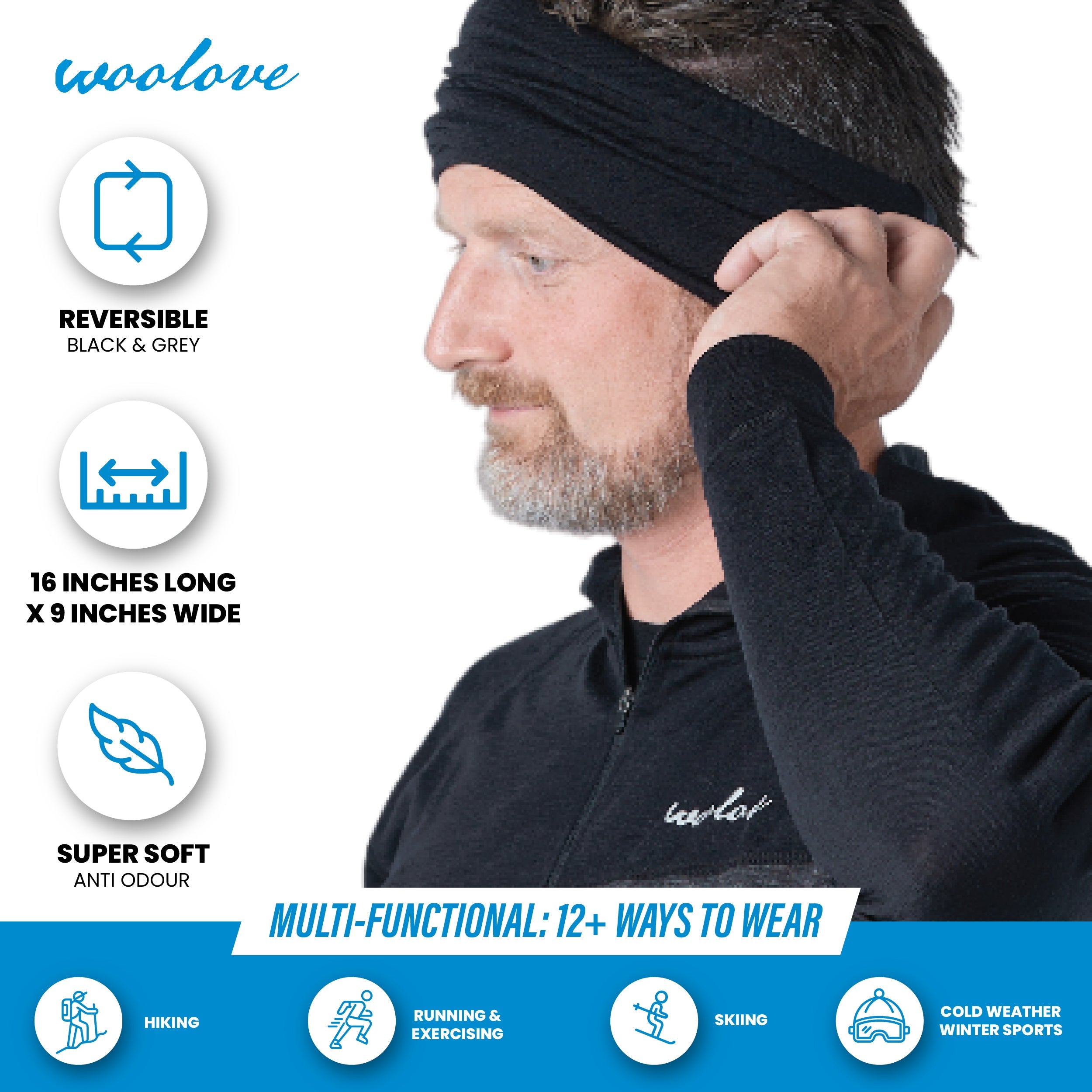 Unisex Neck Gaiter - Reversible Two-Tone - NovaSmartLinks