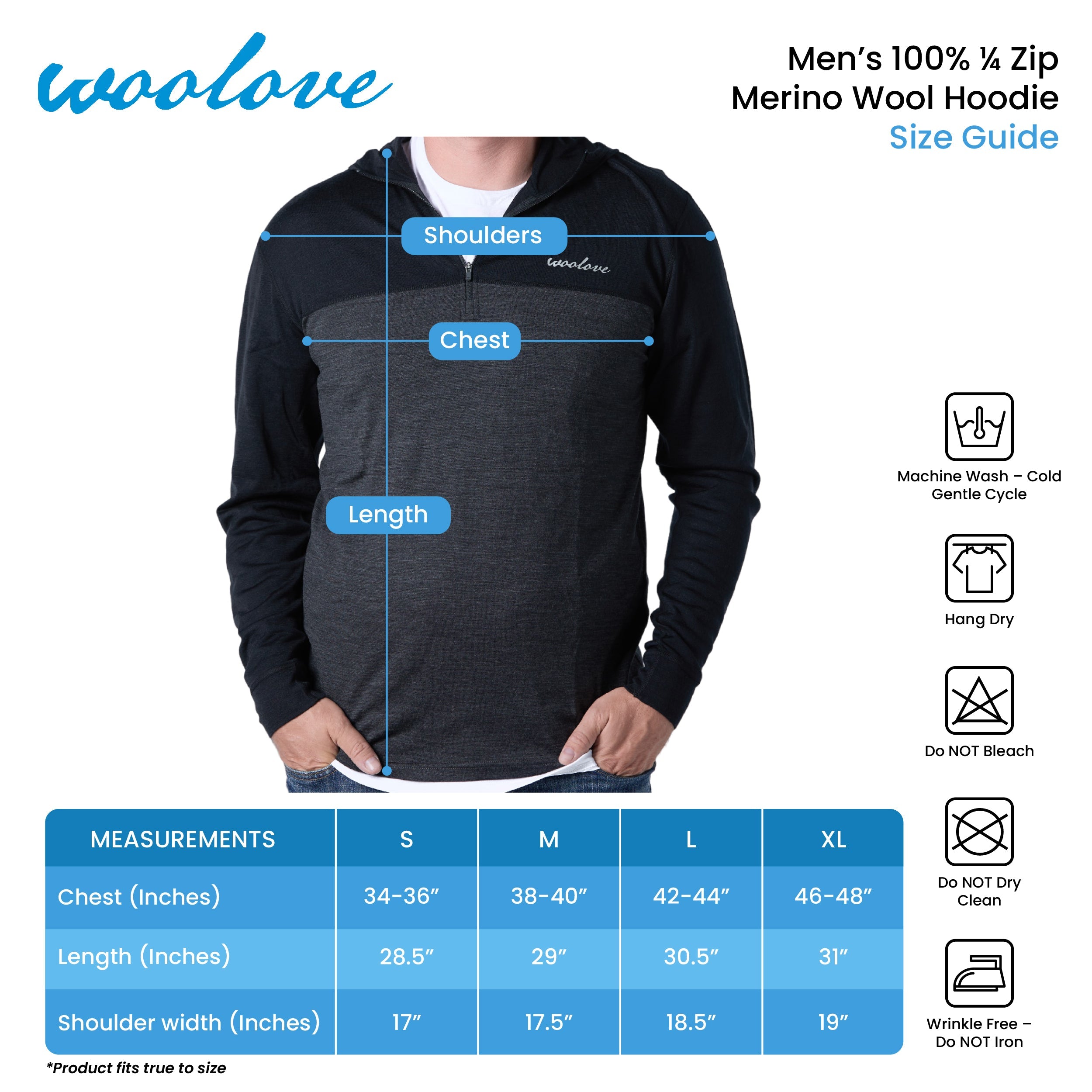 Men's 1/4 Zip Hoodie Pullover - NovaSmartLinks
