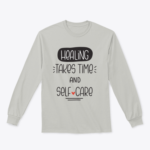 Healing Takes Time And Self-Care Quote Vector Design For Sweatshirt - NovaSmartLinks
