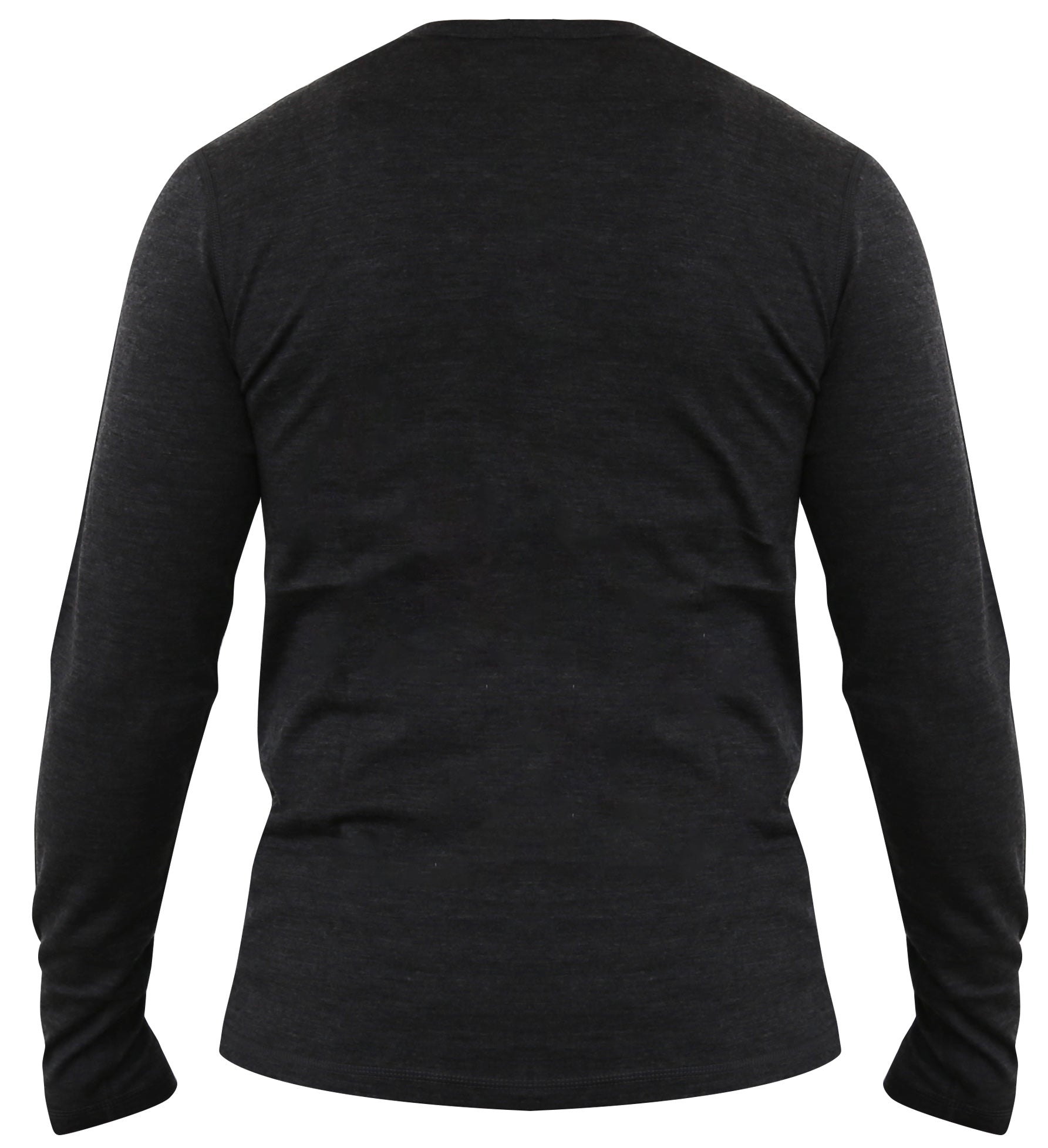 Men's 100% Merino Wool Long Sleeve Henley 190 GSM - NovaSmartLinks