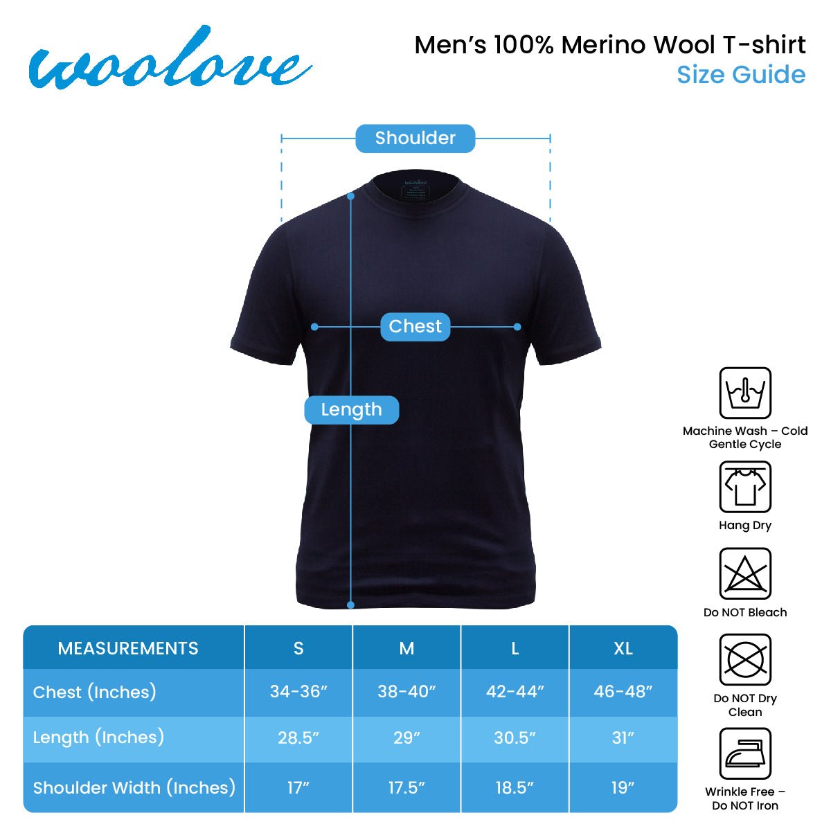 Men's 100% Merino Wool Short Sleeve T-Shirt 180 GSM - Lightweight - NovaSmartLinks