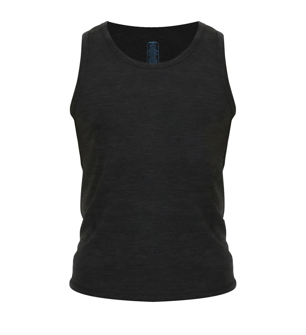 Men's Merino Wool Tank Top with Crew Neck - NovaSmartLinks