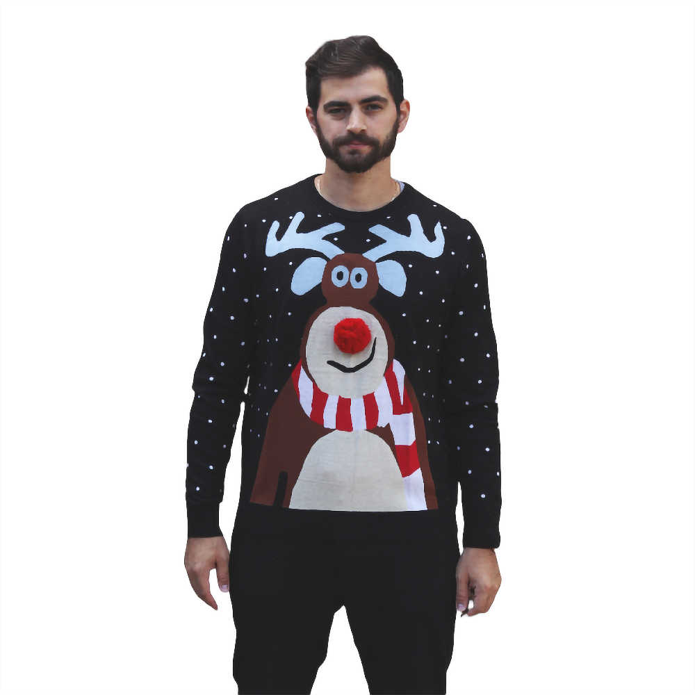 Nosy Reindeer Christmas Sweater - NovaSmartLinks
