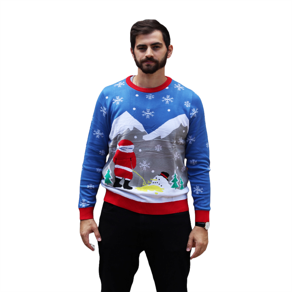 Santa Peeing On Melting Snowman  Sweater - NovaSmartLinks