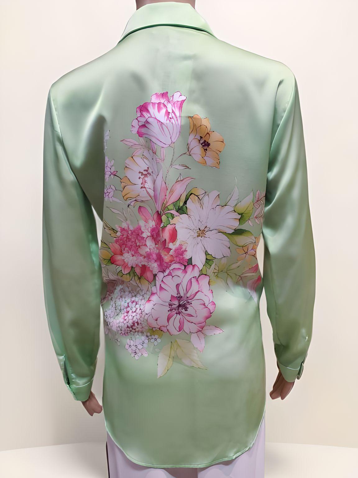 Satin Collared Shirt - NovaSmartLinks