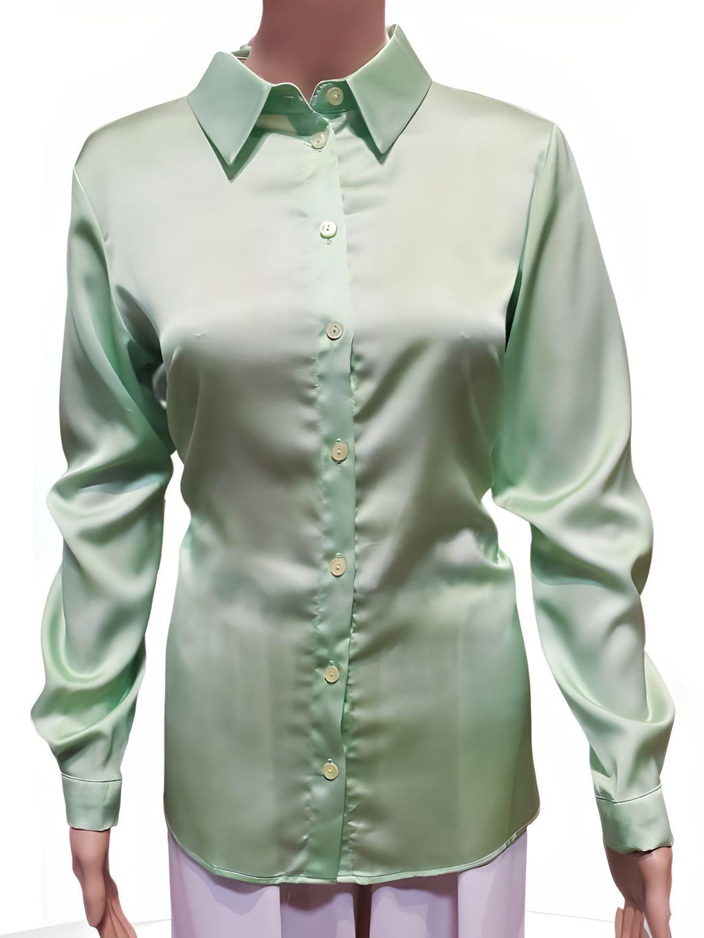 Satin Collared Shirt - NovaSmartLinks