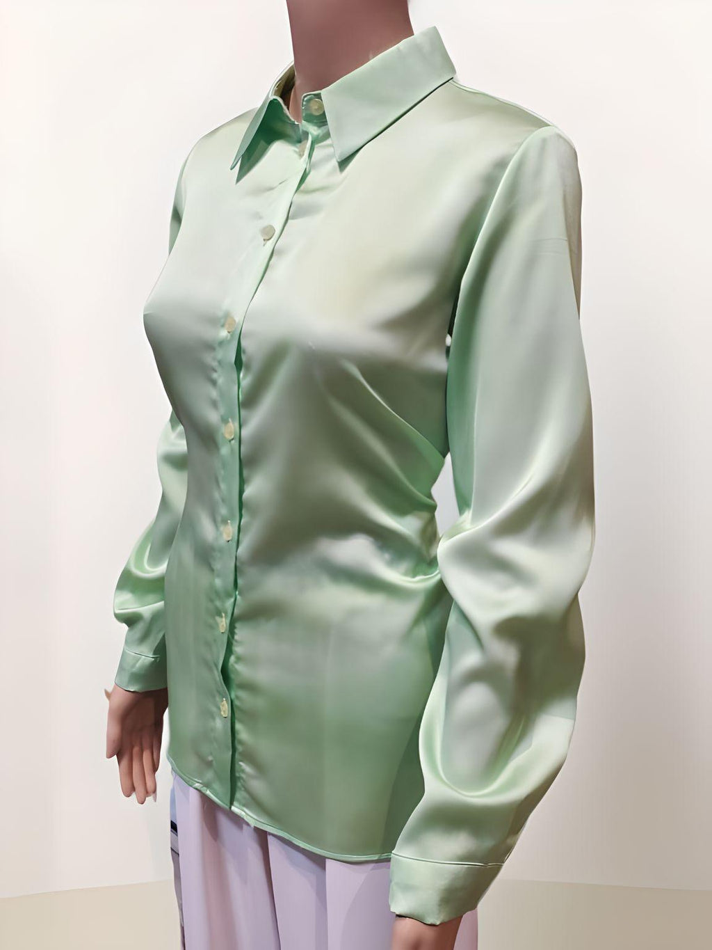 Satin Collared Shirt - NovaSmartLinks