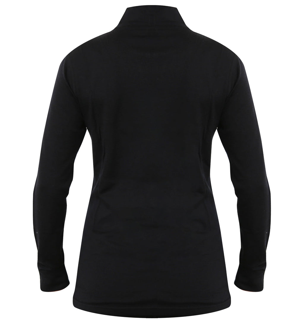 Women's 100% Merino Wool 1/4 Zip Pullover 190 GSM - NovaSmartLinks