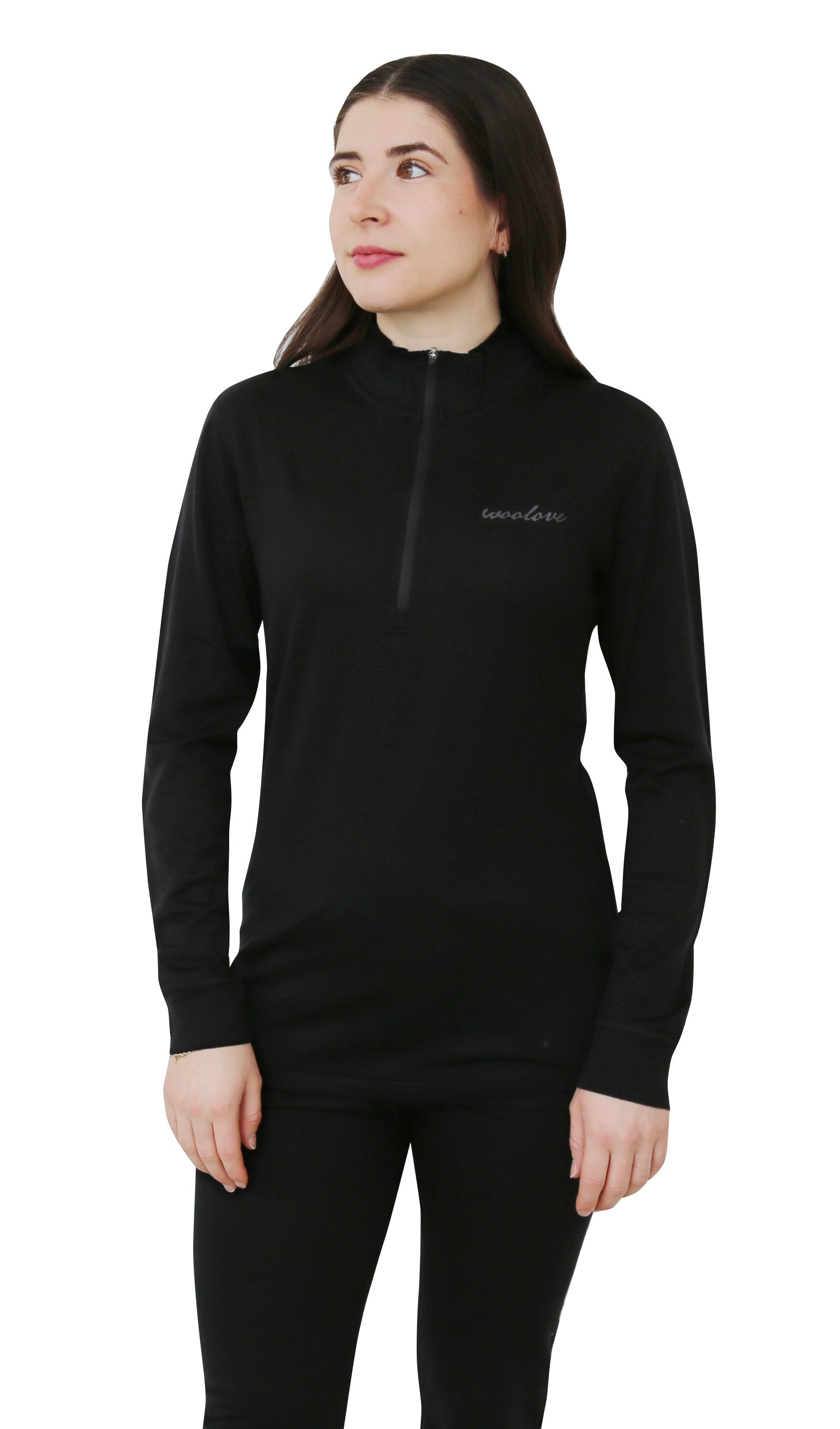 Women's 100% Merino Wool 1/4 Zip Pullover 190 GSM - NovaSmartLinks