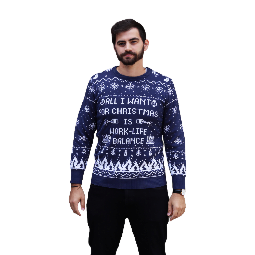 Work-Life Balance Christmas Sweater - NovaSmartLinks